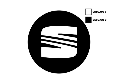 Set x5 Stickere Capace Jante - SEAT