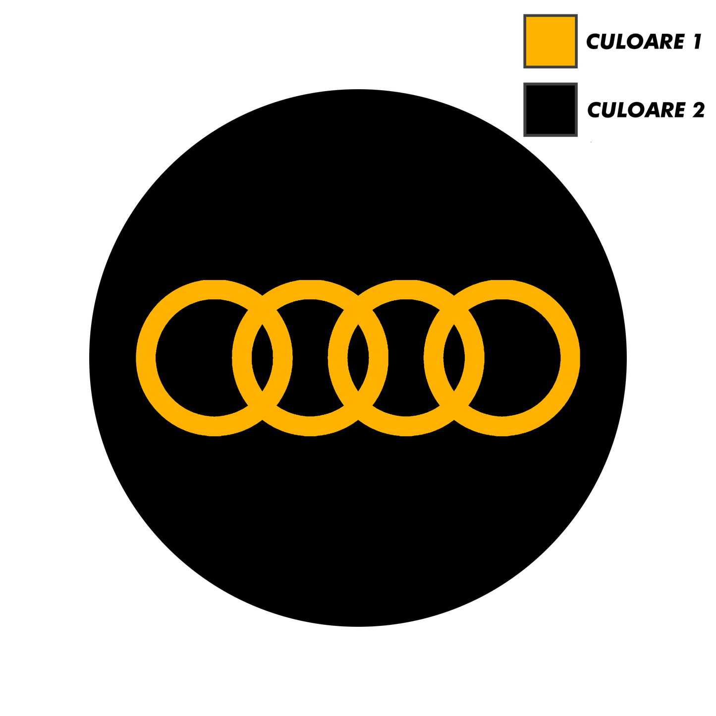 Set x5 Stickere Capace Jante - AUDI