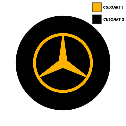 Set x5 Stickere Capace Jante - MERCEDES
