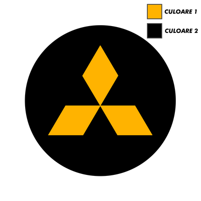 Set x5 Stickere Capace Jante - MITSUBISHI