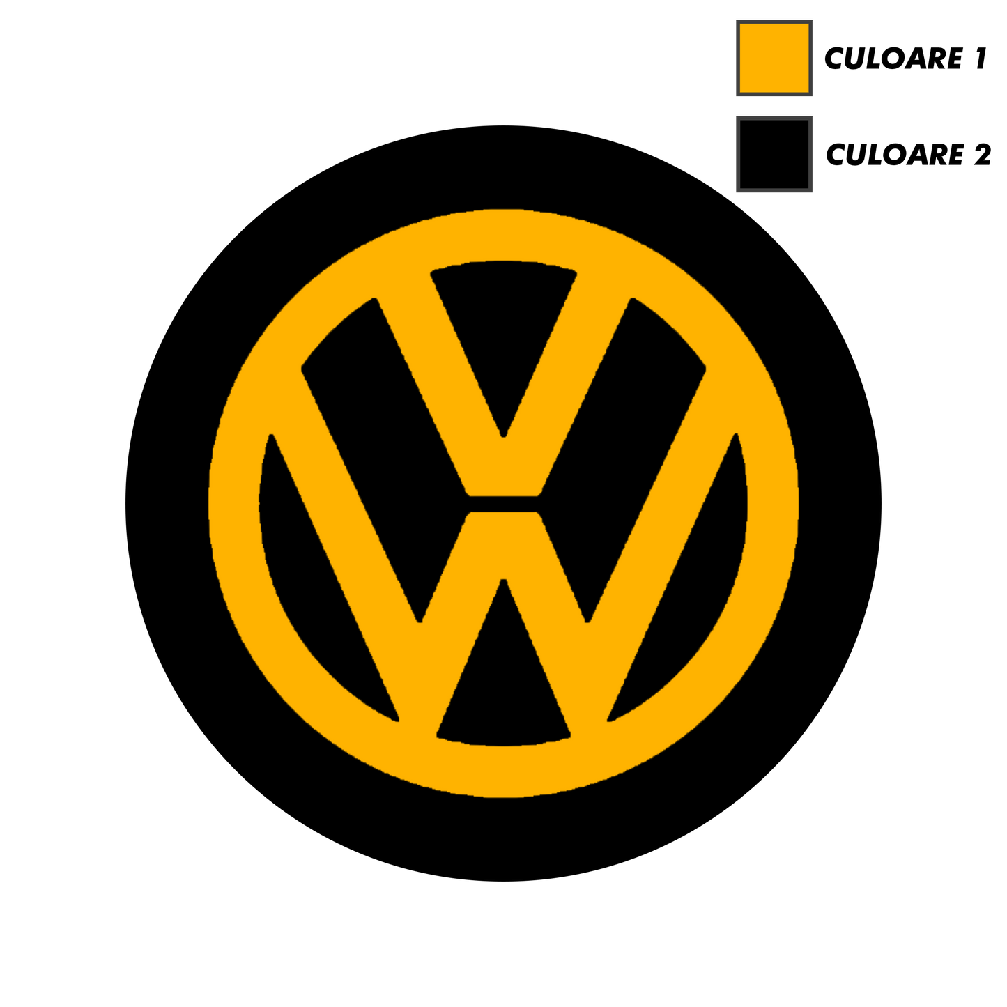 Set x5 Stickere Capace Jante - VOLKSWAGEN