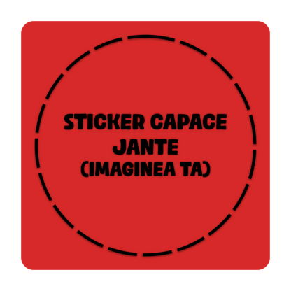 Set x5 Stickere Capace Jante - PERSONALIZATE