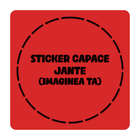 Set x5 Stickere Capace Jante - PERSONALIZATE