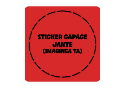 Set x5 Stickere Capace Jante - PERSONALIZATE