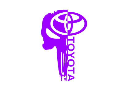 Sticker - TOYOTA HALF SKULL