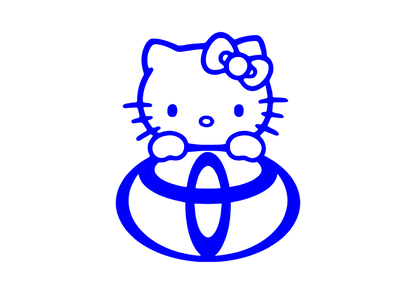 Sticker - TOYOTA HELLO KITTY