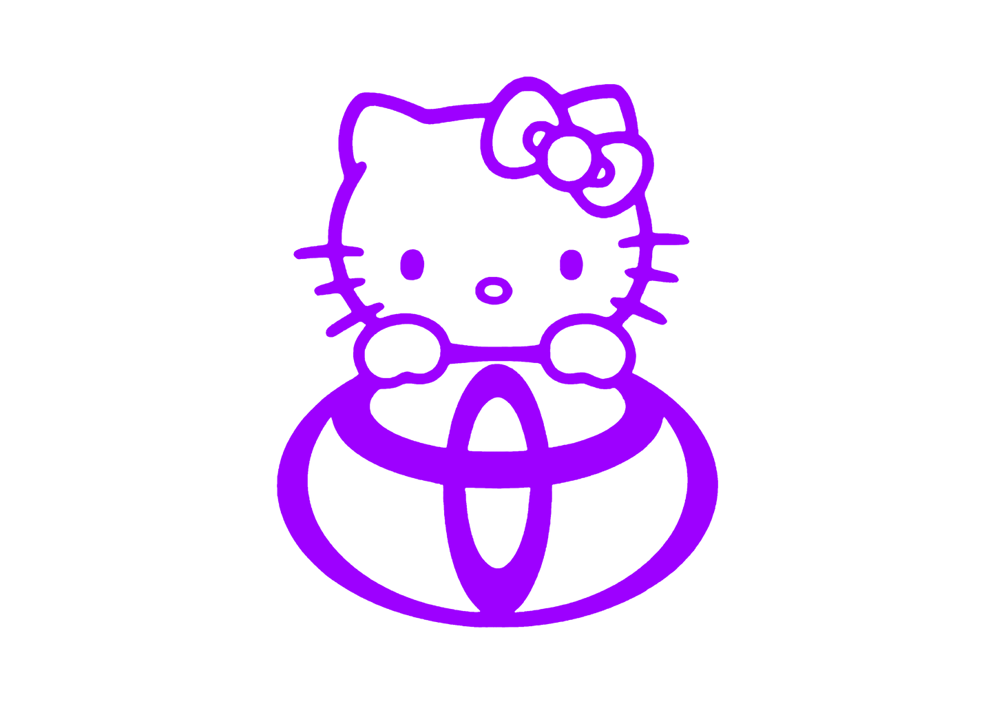 Sticker - TOYOTA HELLO KITTY