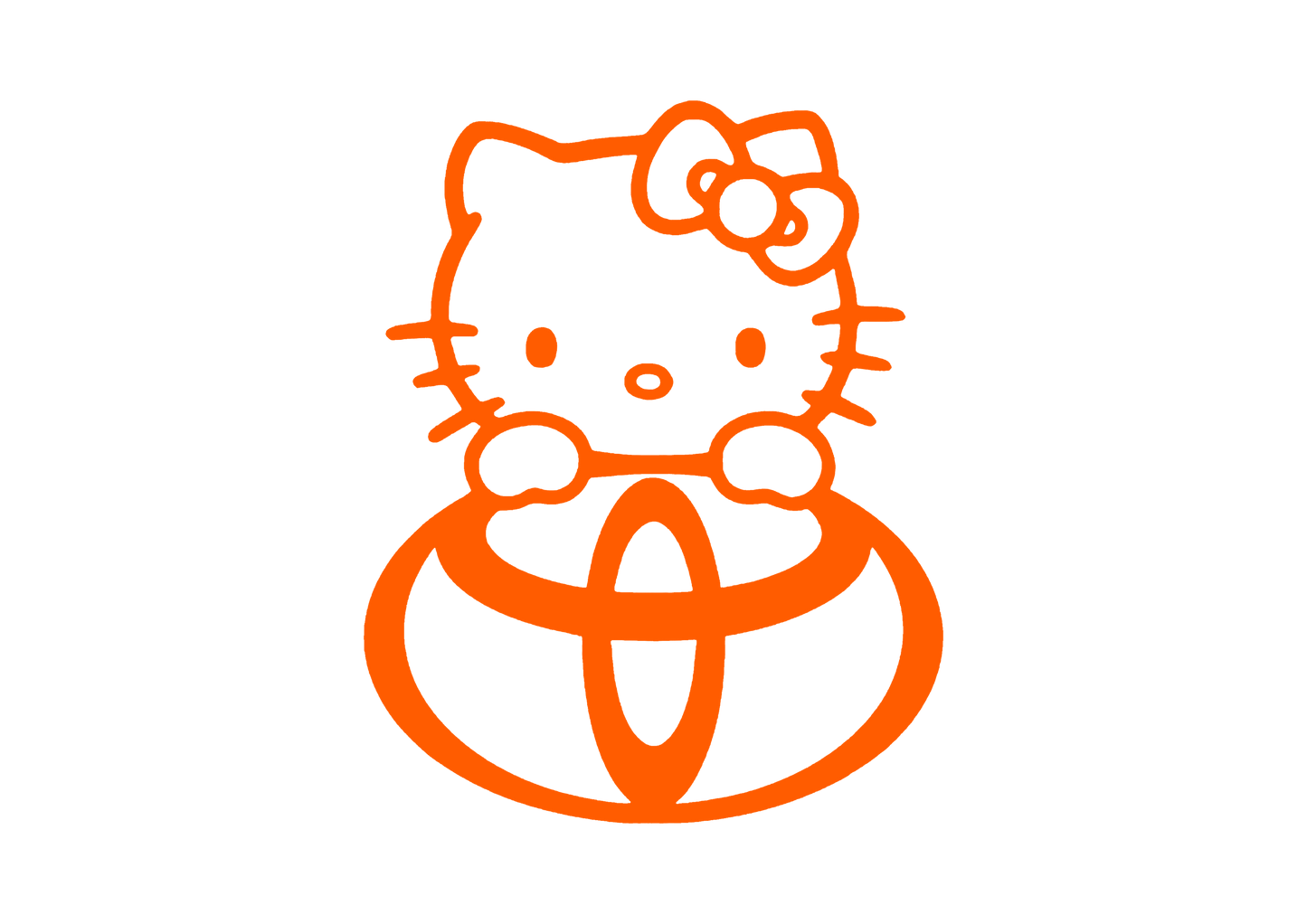 Sticker - TOYOTA HELLO KITTY