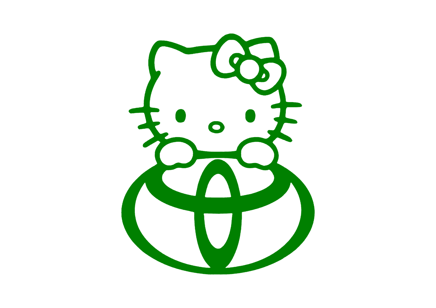 Sticker - TOYOTA HELLO KITTY