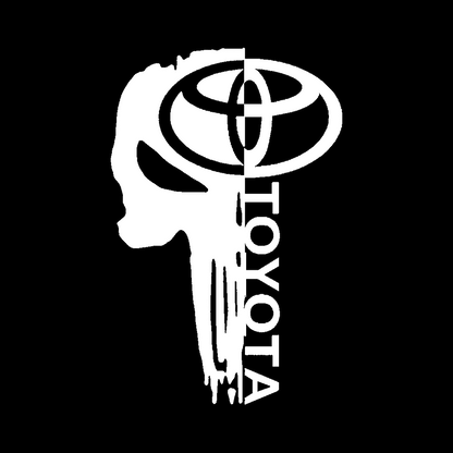 Sticker - TOYOTA HALF SKULL