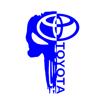 Sticker - TOYOTA HALF SKULL