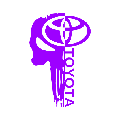 Sticker - TOYOTA HALF SKULL