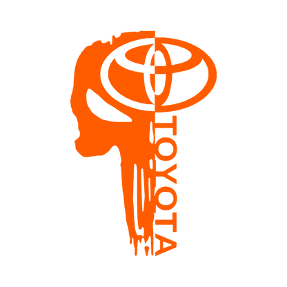 Sticker - TOYOTA HALF SKULL