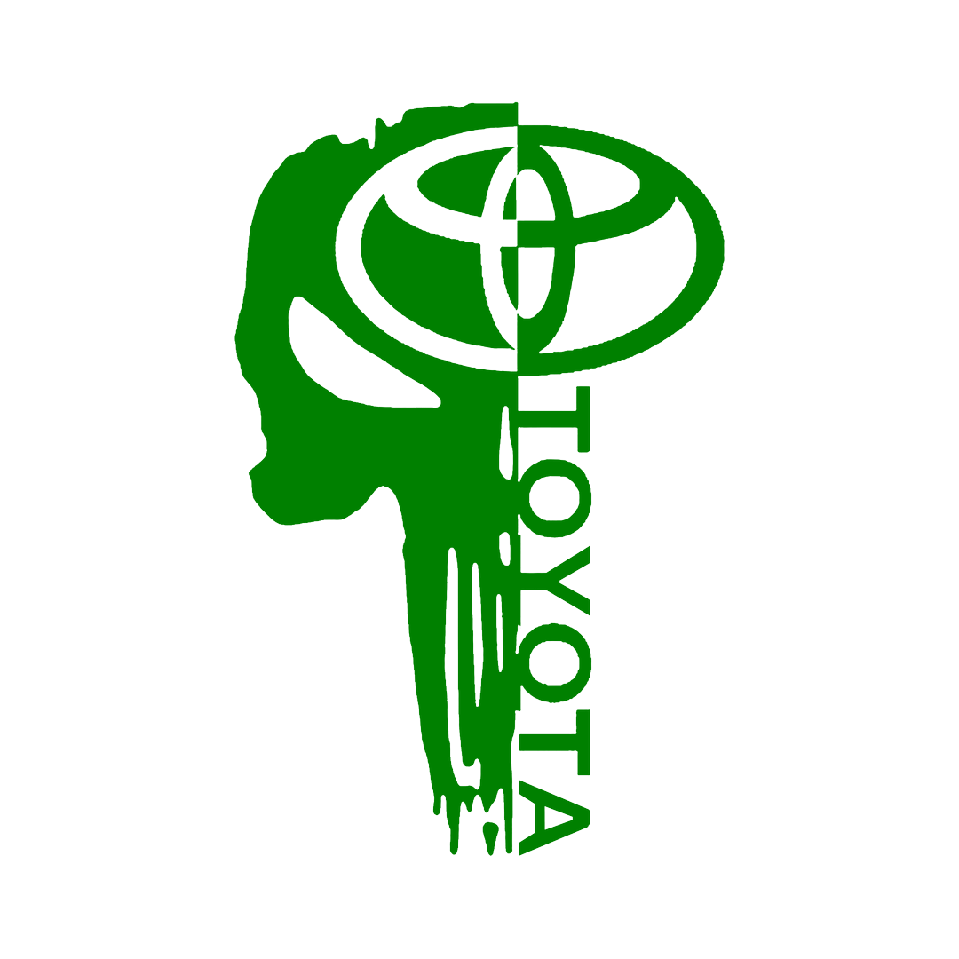 Sticker - TOYOTA HALF SKULL