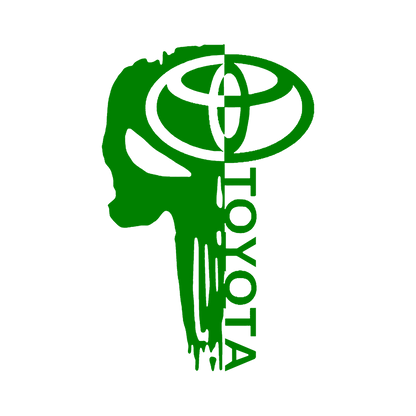 Sticker - TOYOTA HALF SKULL