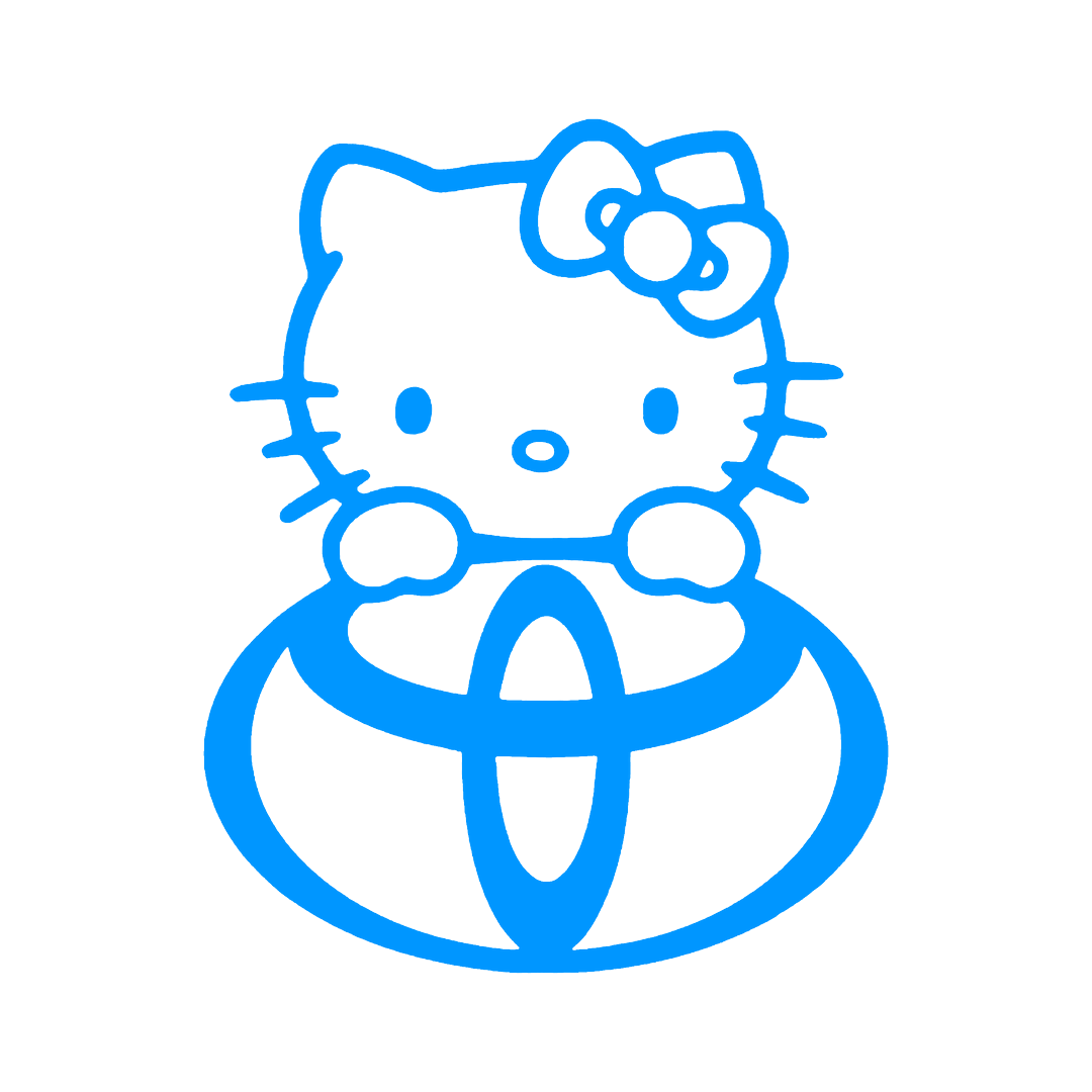Sticker - TOYOTA HELLO KITTY