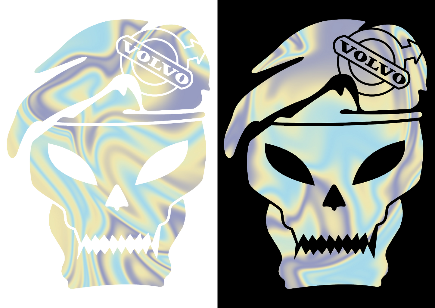 Sticker - VOLVO SKULL 3