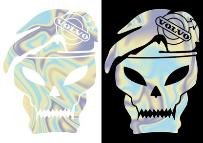Sticker - VOLVO SKULL 3