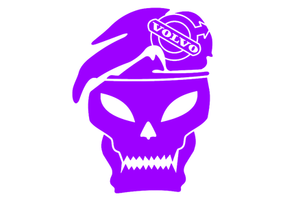 Sticker - VOLVO SKULL 3
