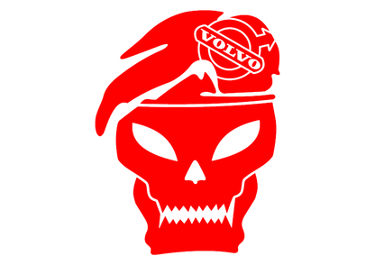 Sticker - VOLVO SKULL 3