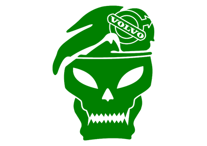 Sticker - VOLVO SKULL 3