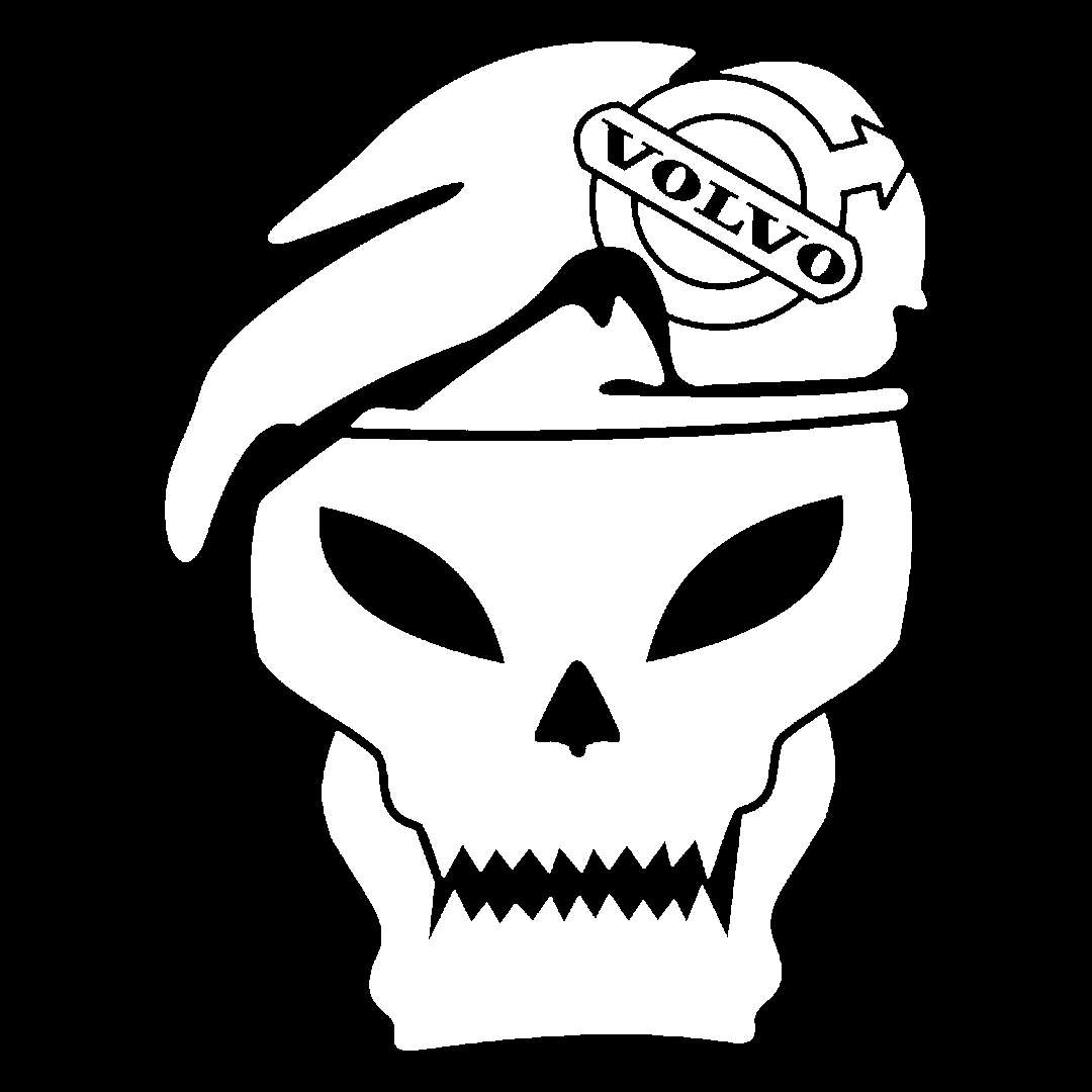 Sticker - VOLVO SKULL 3