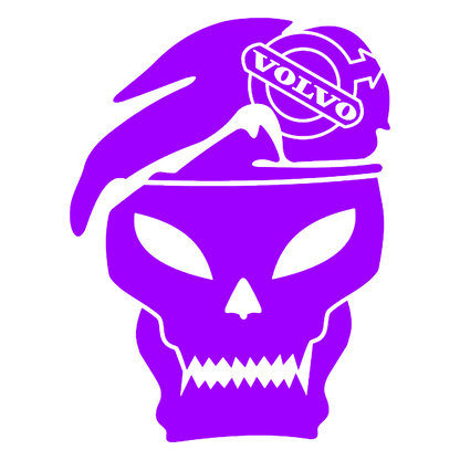 Sticker - VOLVO SKULL 3