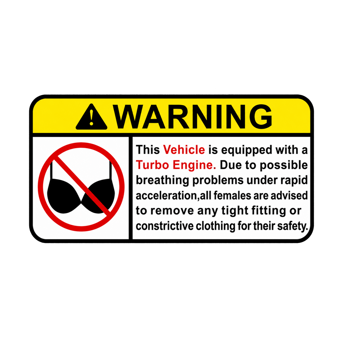 Sticker - WARNING