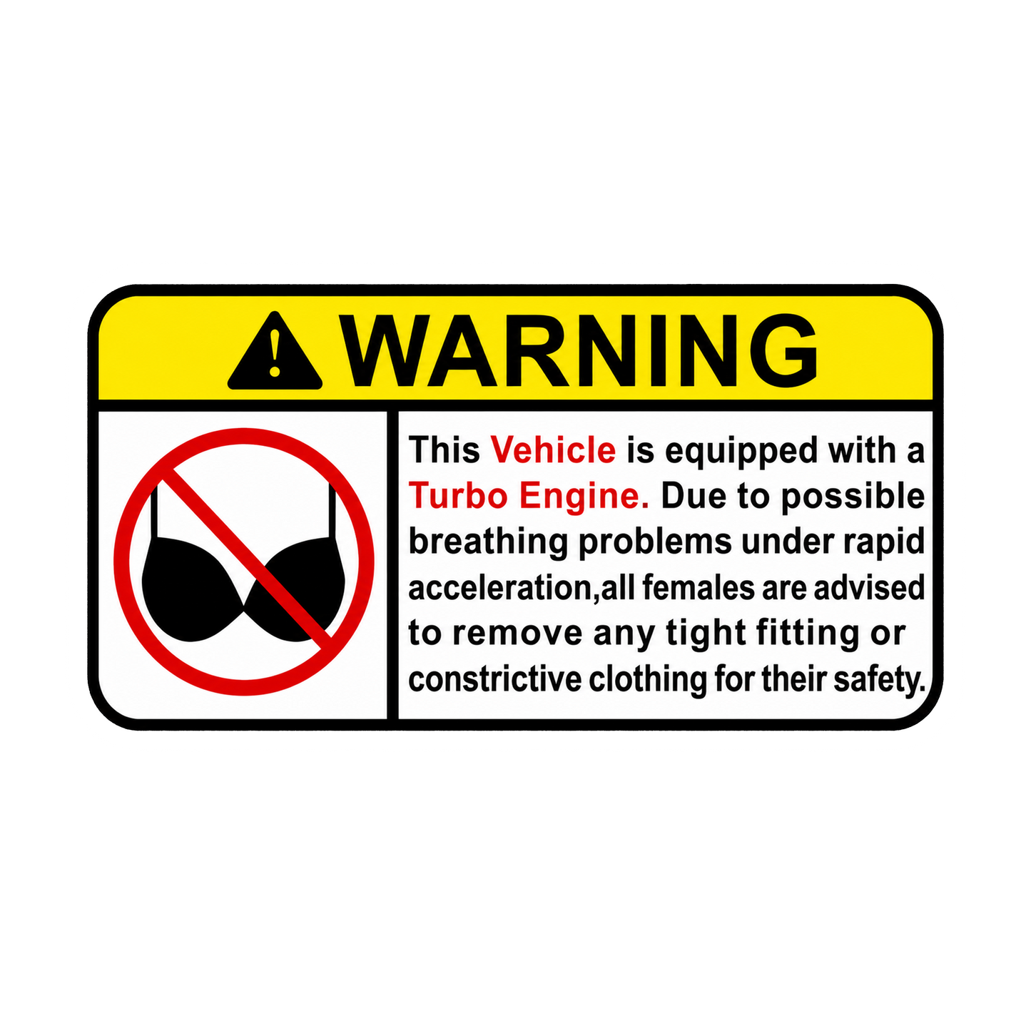 Sticker - WARNING