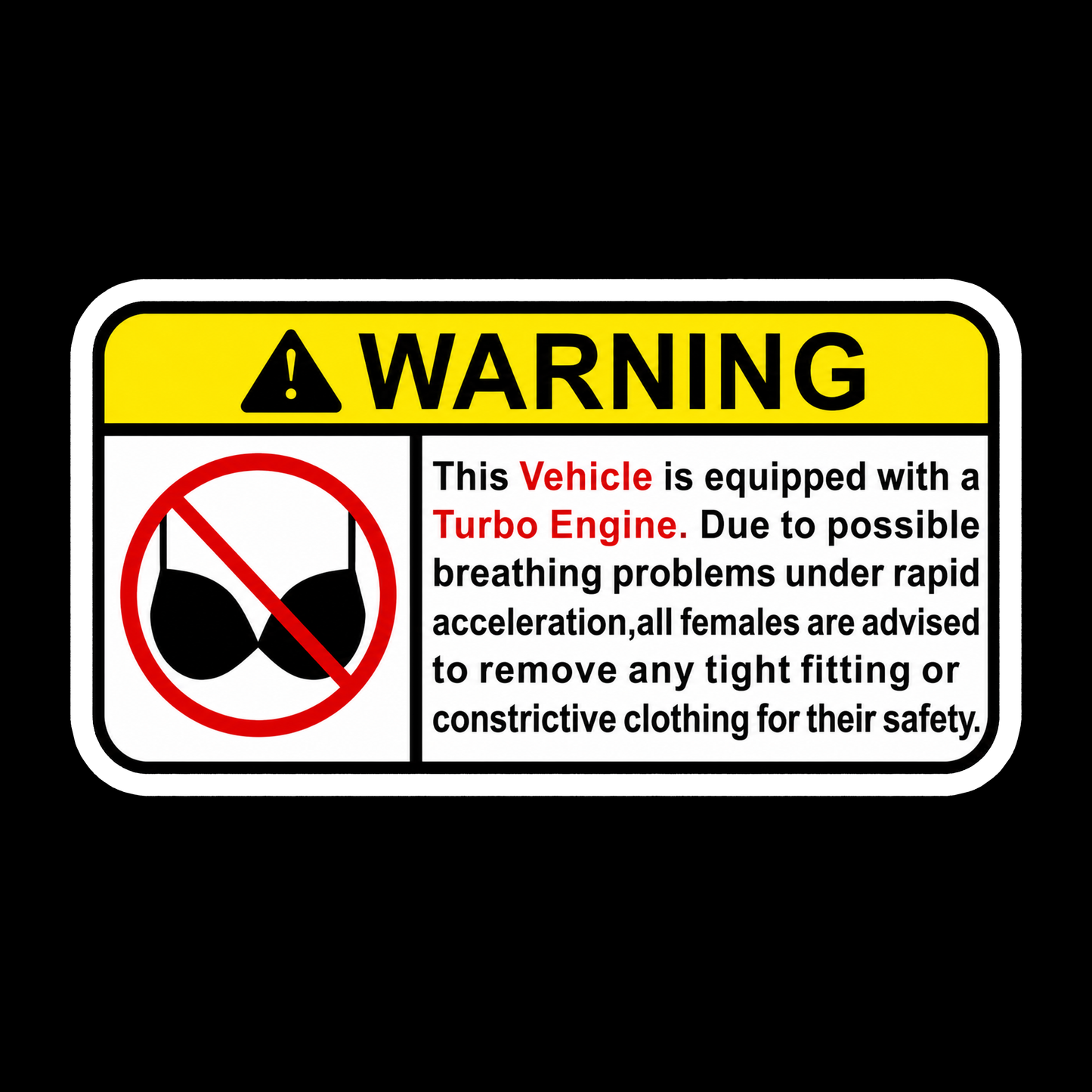 Sticker - WARNING