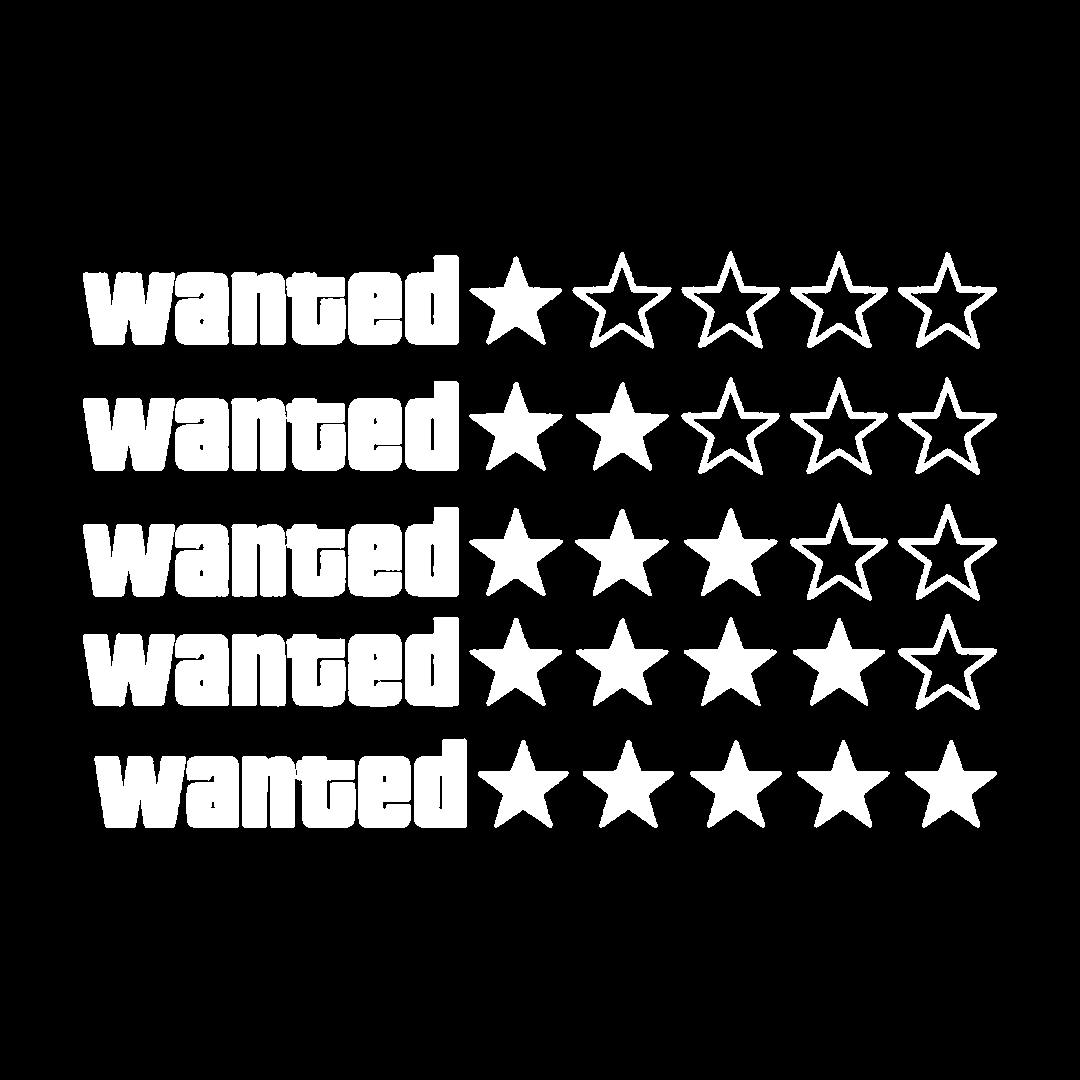 Sticker - GTA WANTED LINIAR