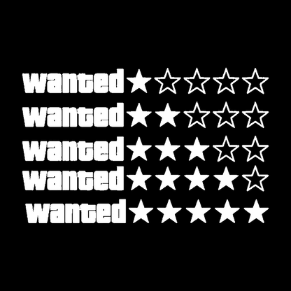 Sticker - GTA WANTED LINIAR