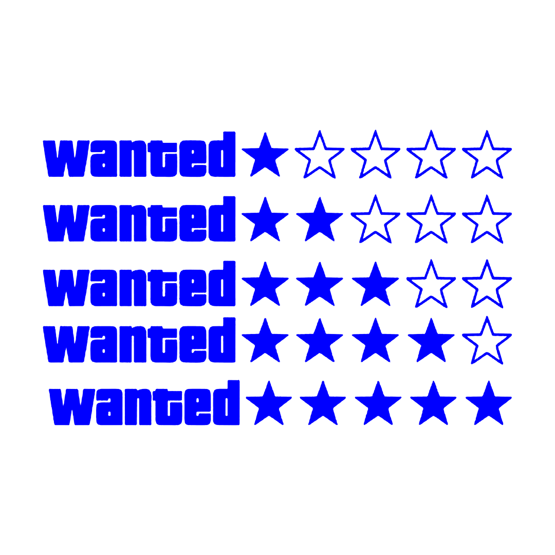 Sticker - GTA WANTED LINIAR