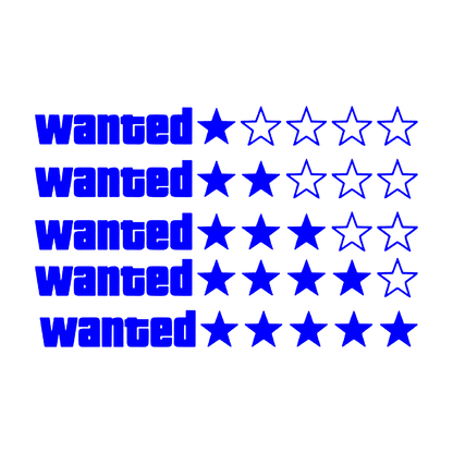 Sticker - GTA WANTED LINIAR