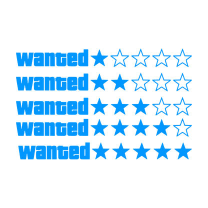 Sticker - GTA WANTED LINIAR