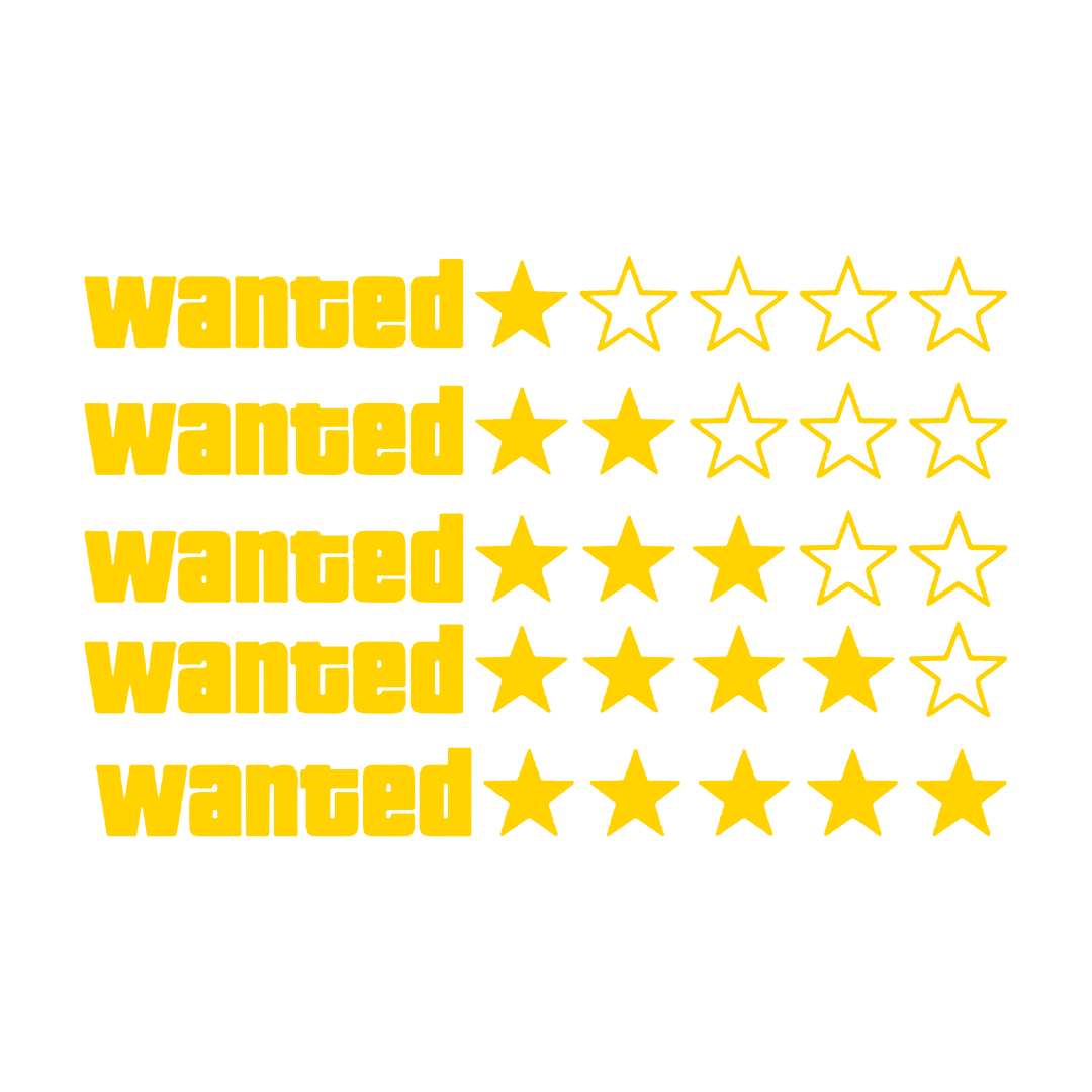 Sticker - GTA WANTED LINIAR