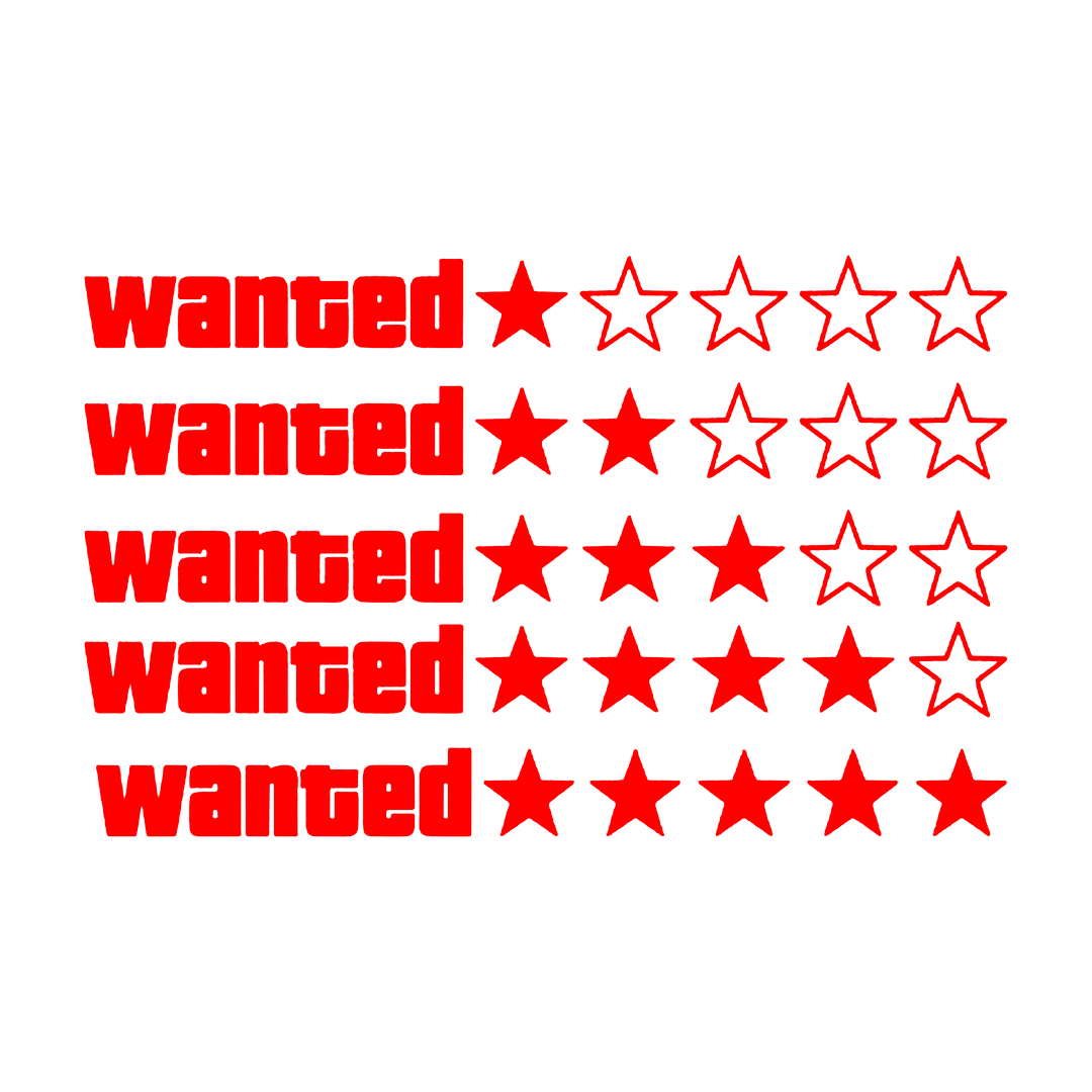 Sticker - GTA WANTED LINIAR