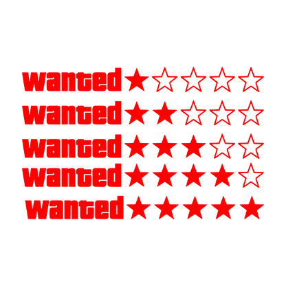 Sticker - GTA WANTED LINIAR