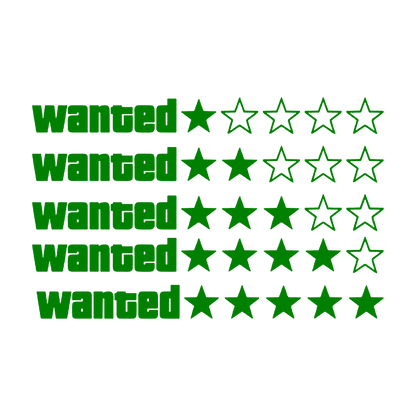 Sticker - GTA WANTED LINIAR