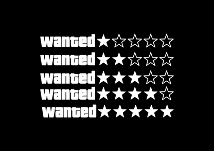 Sticker - GTA WANTED LINIAR