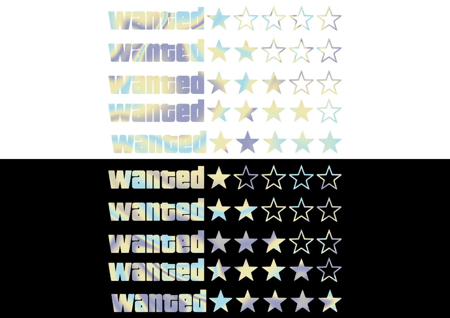 Sticker - GTA WANTED LINIAR