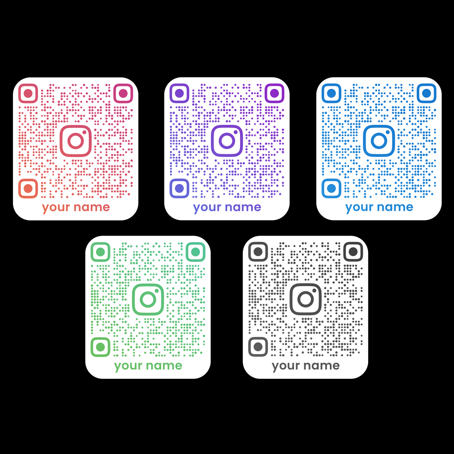 Sticker - INSTAGRAM QR CODE CARD
