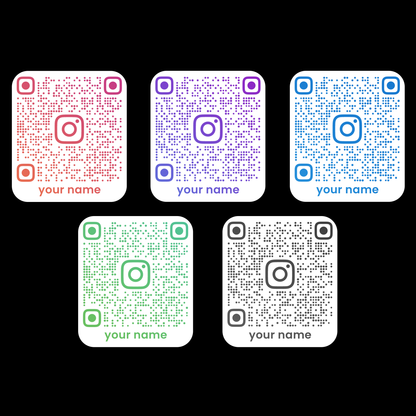 Sticker - INSTAGRAM QR CODE CARD