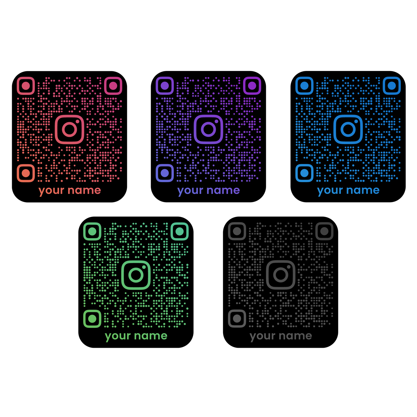 Sticker - INSTAGRAM QR CODE CARD