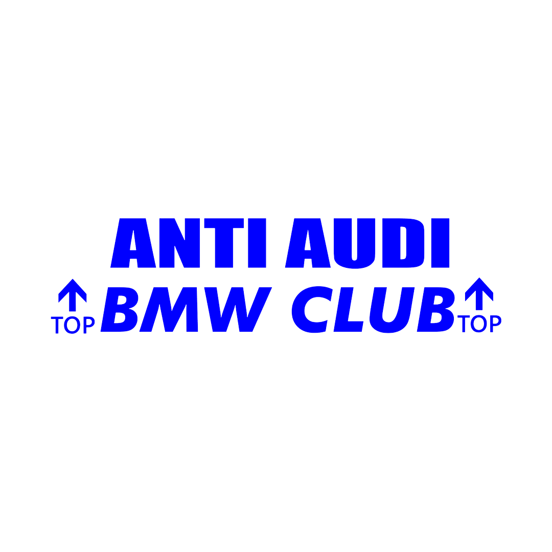 Sticker - ANTI AUDI BMW CLUB