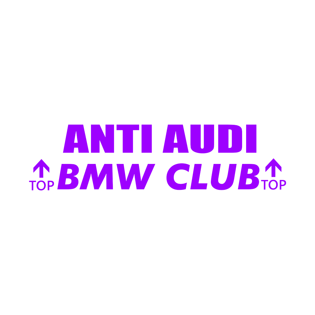Sticker - ANTI AUDI BMW CLUB