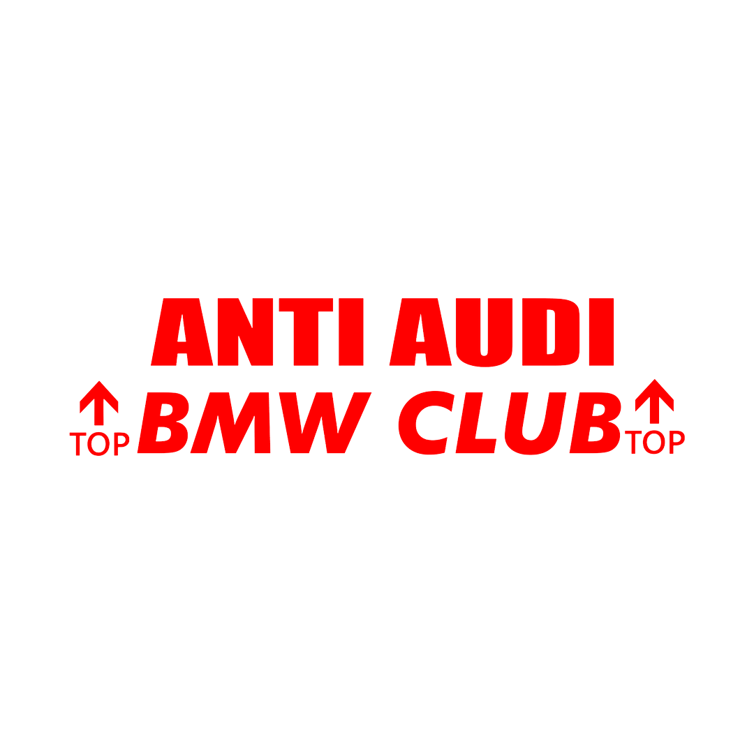 Sticker - ANTI AUDI BMW CLUB