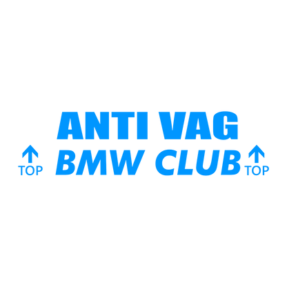 Sticker - ANTI VAG BMW CLUB