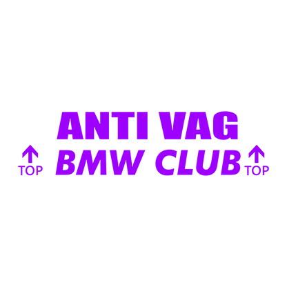 Sticker - ANTI VAG BMW CLUB