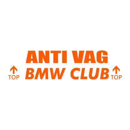 Sticker - ANTI VAG BMW CLUB